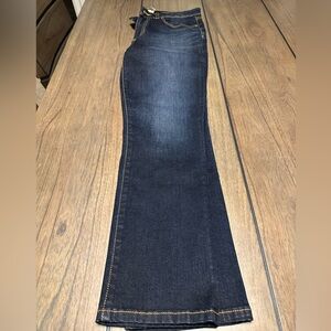 Tory Burch Resin Dark Blue Cropped Jeans